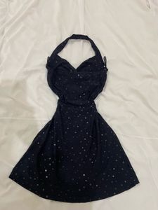 Sparkly Halter Neck Mini Dress