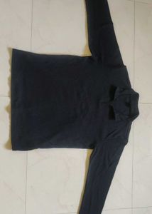 Classic Black Long Sleeve Polo Shirt