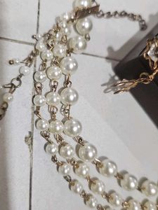Elegant Pearl Necklace &amp; Earring Set