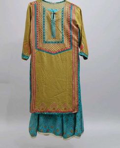 short kurti with sharara