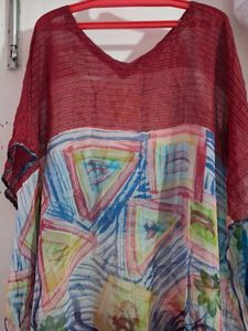 Floral Print Kaftan Cover-Up