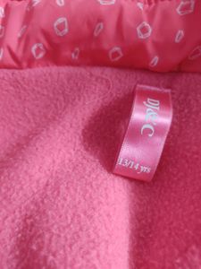 Pink Polka Dot Puffer Jacket
