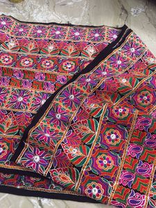 Vibrant Embroidered Ethnic Fabric