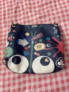 Funky Graphic Print Sling Bag