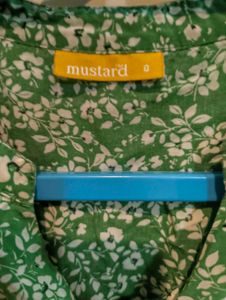 Green Floral Midi Dress