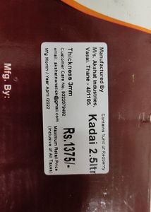 Price Drop Alerttt!!!NEW BRANDED NONSTICK KADAI WI