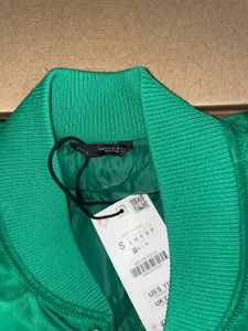 zara Green Bomber Jacket size S  with original tag
