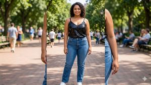 USA Sequin Camisole Top
