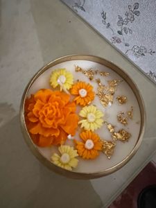 Decorative Floral Scented Candle
