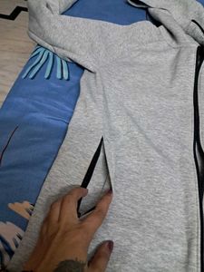 Gray Zip-Up Hoodie