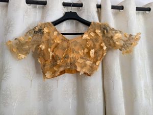 Stunning Embellished Golden Blouse