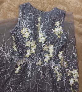 Sleeveless fit-and-flare party dress
