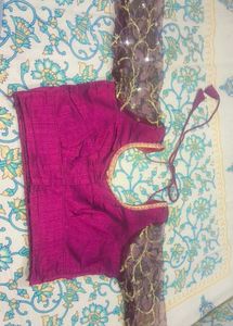 Embroidered Silk Saree
