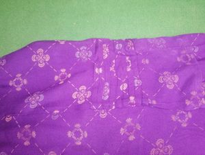 Purple Printed Kurta