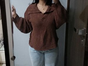 Brown Knit Sweater