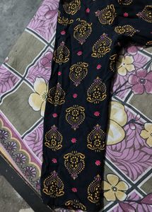 Printed Black short kurti