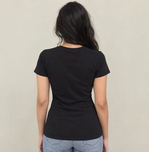 Cute Black T-Shirt with Bow Detail