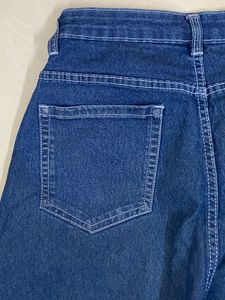Blue Denim Cargo Pants