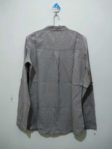 Khakhi or light brown cotton Tunic Top shirt