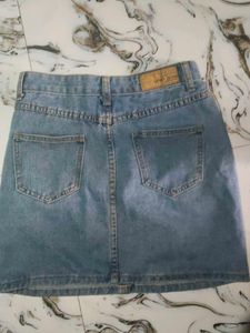 Classic Blue Denim Skirt