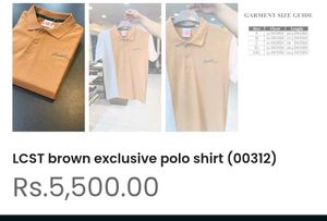 LCST Brown Exclusive Polo Shirt