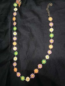 Daisy Flower Chain Necklace