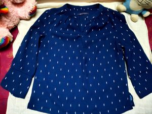 Stylish Blue Printed Top