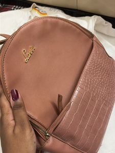 Lavie Pink Croc Backpack