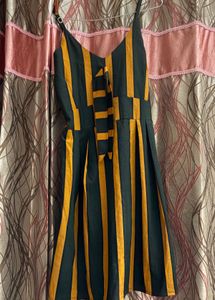 Striped Spaghetti Strap Dress