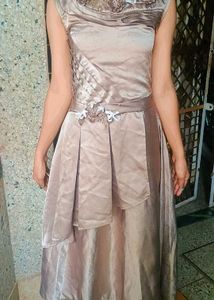 Elegant Satin Evening Gown