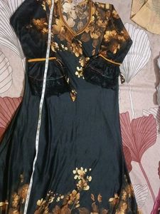 Elegant Floral Print abaya