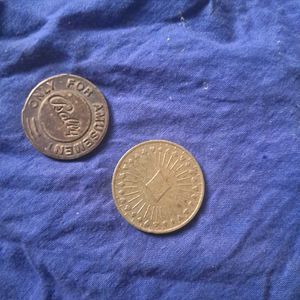 2 Foreign Token coins
