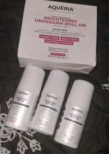 AQUERIA Brightening Underarm Roll On Trio