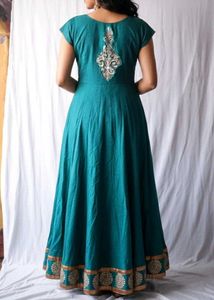 Teal Anarkali Dress