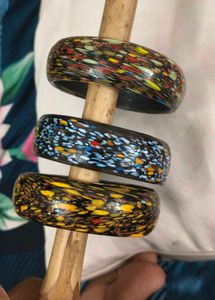 Vibrant Multicolored Bangle Set