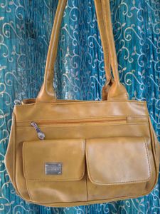 Stylish Yellow Handbag