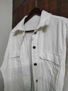 SALE 🛍️ Oversized Corduroy Jacket White Unisex