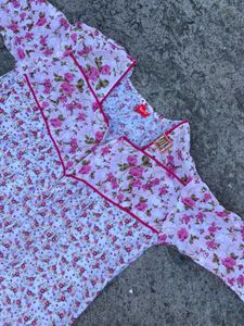 Women's 100% cotton Floral maxy/ Nightgown