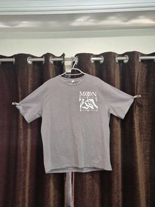 Grey Graphic Print T-Shirt