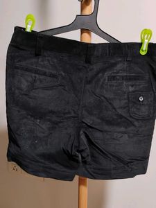 Black  Corduroy Shorts