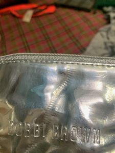 Vintage silver  Plaid Wristlet Clutch