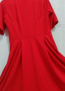 Red Fit &amp; Flare Dress