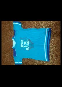 Blue T-Shirt "Win The Game"