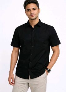 🔥 Black Shirt|New With Tag| Size L| Men's Cas