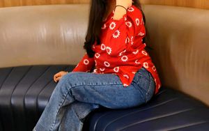 Red Floral Print Kurti