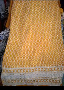 Embroidered Kurta Set with Embellishments
