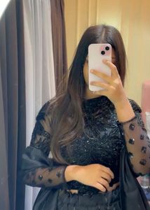 Stunning black Embellished lehenga 🖤