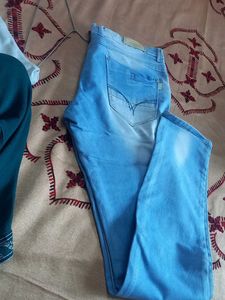 Stylish Light Blue Denim Jeans