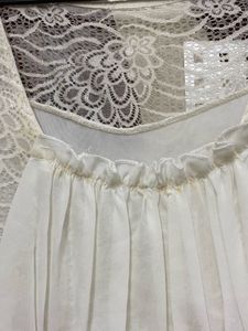 White Square neck Lace Top