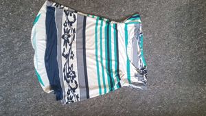 Striped Tunic with Floral Accent